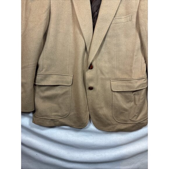 Bret Lawrence 44r Sports Blazer 2 Button  Tan Color - Picture 6 of 16